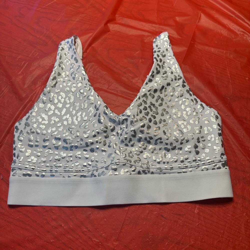 Fabletics Silver Sports Bra Intimates & Sleepwear